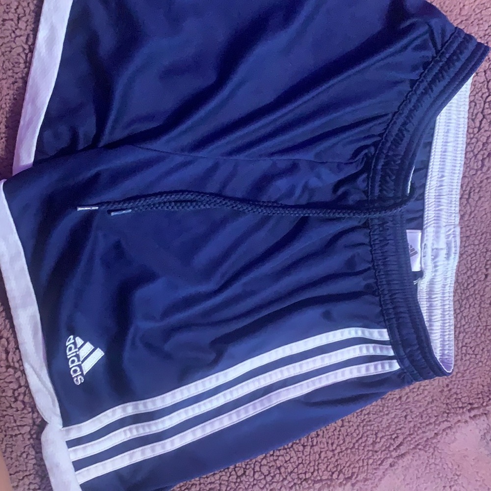 Women’s, blue adidas shorts